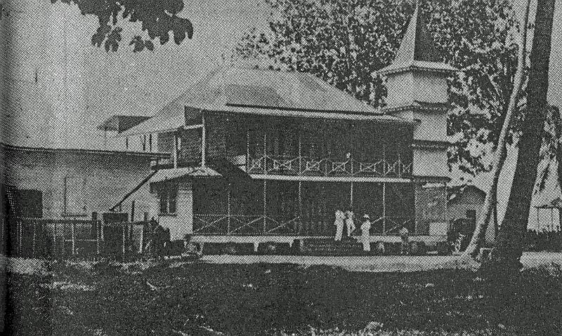 PNG7-32d-Robson.jpg - Emma´s office - with their famous square tower - at her trading-port of Ralum, from which she ruled her empire for 20 years. The photo was taken in 1923 by Max Lees (source: Robert Williams Robson: Queen Emma, Queensland 1994, first published 1965, p. 144 M)