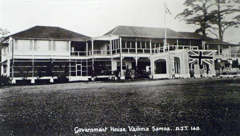 Samoa-55-Seib-2011.jpg - Vailima under League of Nations mandate by New Zealand, 1920s; Photographer: A J Tattersall (source: Robert Louis Stevenson Museum, Apia)(Photo by Roland Seib)