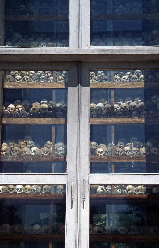 Cambodia-07-Seib-2001.jpg - Buddhist stupa at Choeung Ek outside of Phnom Penh, best-known of the Killing Fields of the Khmer Rouge (© Roland Seib)