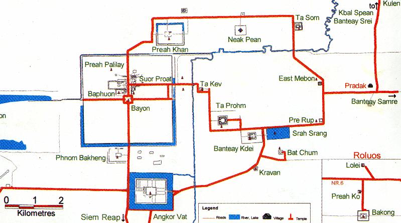 Cambodia-17-Seib-2001.jpg - Archaeological map of Angkor