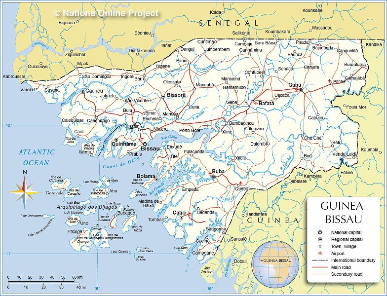 Guinea-01-Nations-Online-2022.jpg - With Aeroflot from Berlin via Moscow and Nouakchott (Mauretania) to Bissau; political map: Nations Online Project