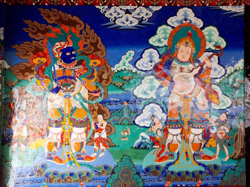 Northindia-78-Wagner-2015.jpg - Buddhist paintings inside the monastery (photo by Jason Wagner)