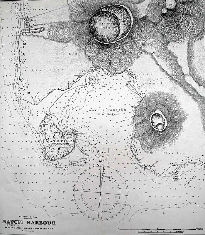 PNG7-10.jpg - German Map of Matupi Harbour (source photo: New Guinea Club & Rabaul Museum, Rabaul)(Photo by Roland Seib)