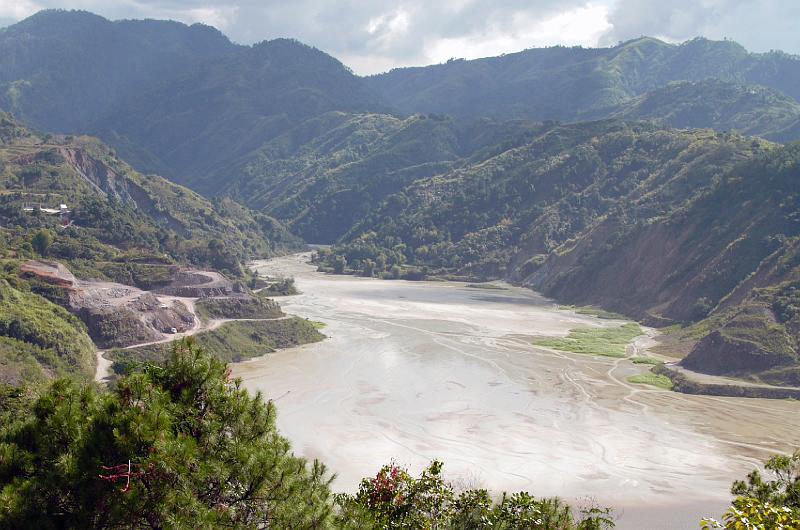 Philippines-49-Seib-2012.jpg - Tailings pond of Lepanto, a mining company well known for violating the environmental standards, Mancayan, Benguet Province, Luzon (Photo by Roland Seib)