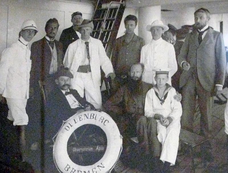 Samoa-27-Seib-2011.jpg - Ship in Apia Harbour on the journey to the Bismarck Archipelago; photographer: Otto Tetens 1902-1905 (source: Museum of Samoa, Apia)(Photo by Roland Seib)