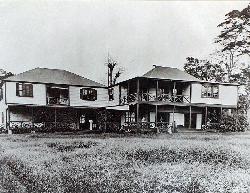 Samoa-29-Seib-2011.jpg - Vailima, 1890s. House of writer Robert Louis Stevenson in the mountains near Apia (source: Robert Louis Stevenson Museum, Apia)(Photo by Roland Seib)