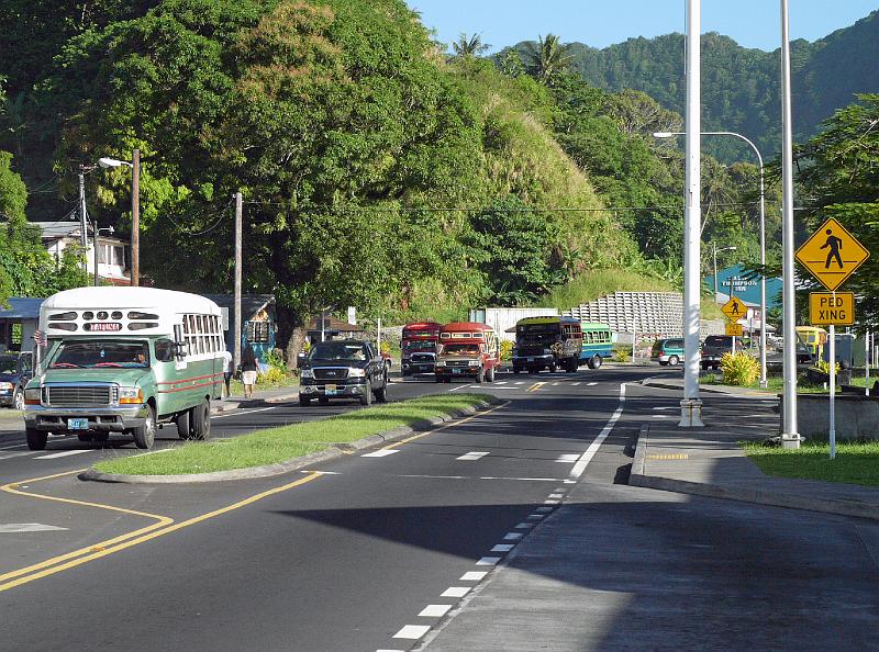 USsamoa-17-Seib-2011.jpg - Main road today (Photo by Roland Seib)