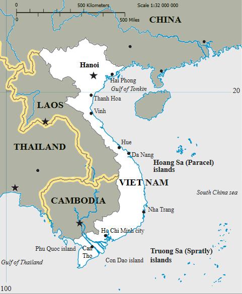 Map-Vietnam-Wikimedia.jpg - Map of Vietnam, Wikimedia Commons (source: http://en.wikipedia.org/wiki/File:Bandovietnam-final-fill-scale.svg; 15.7.2013)