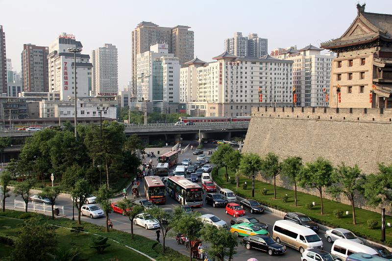 China-48-Unterkoefler-2012.JPG - View from ancient City Wall, Xi'an (Photo by Dieter Unterköfler)